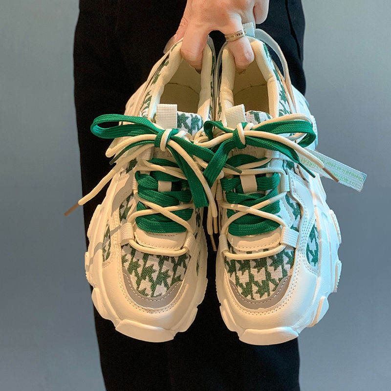 Heighten Summer Breathable Athleisure Women's Comfortable Lightweight Versatile Running Shoes Triple Black Free shipping Lhshoe