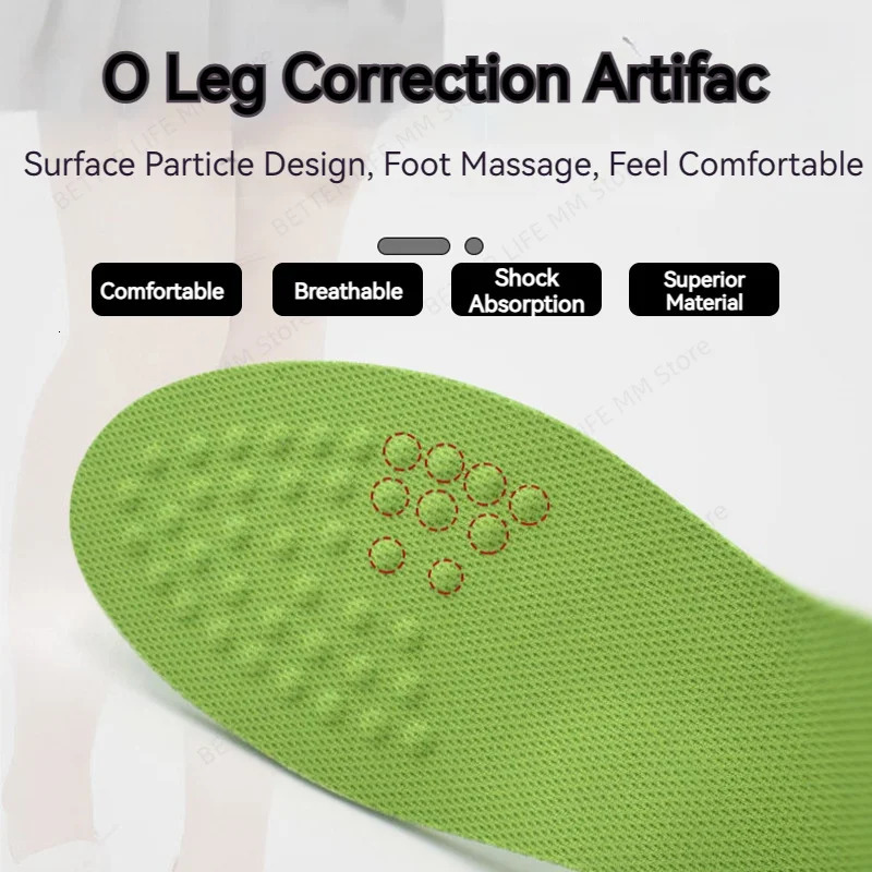 PU straightening arch support pad O/XO leg shoe sole pad used for foot valves Varus straightening pads pain relief inserts 240612