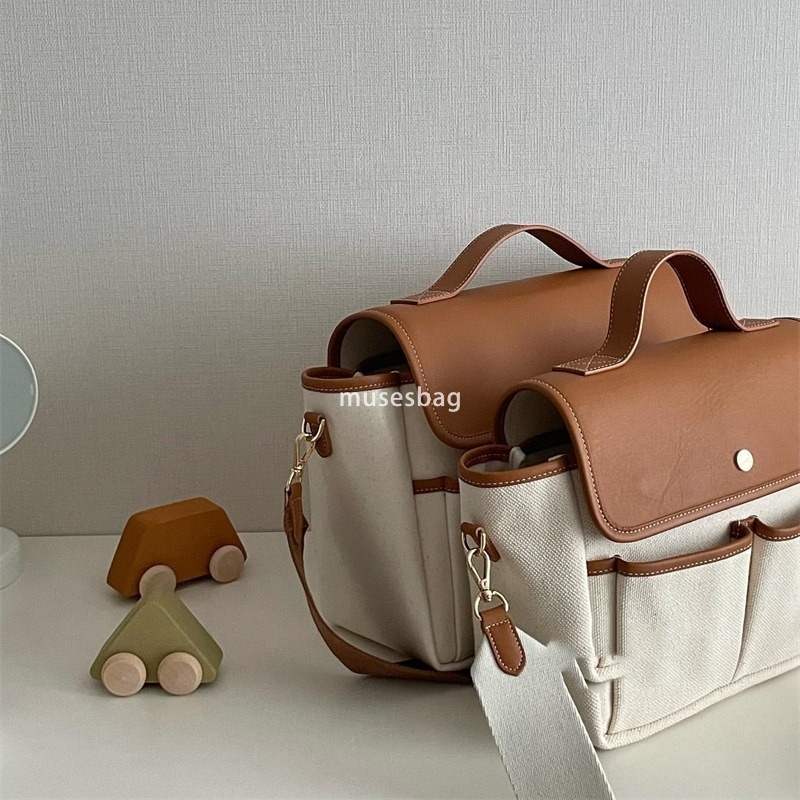 Korean Instagram Mommy Bag Large Capacity Multi functional Casual Maternal and Child Bag Colored Outgoing Lightweight Crossbody Mom Bag