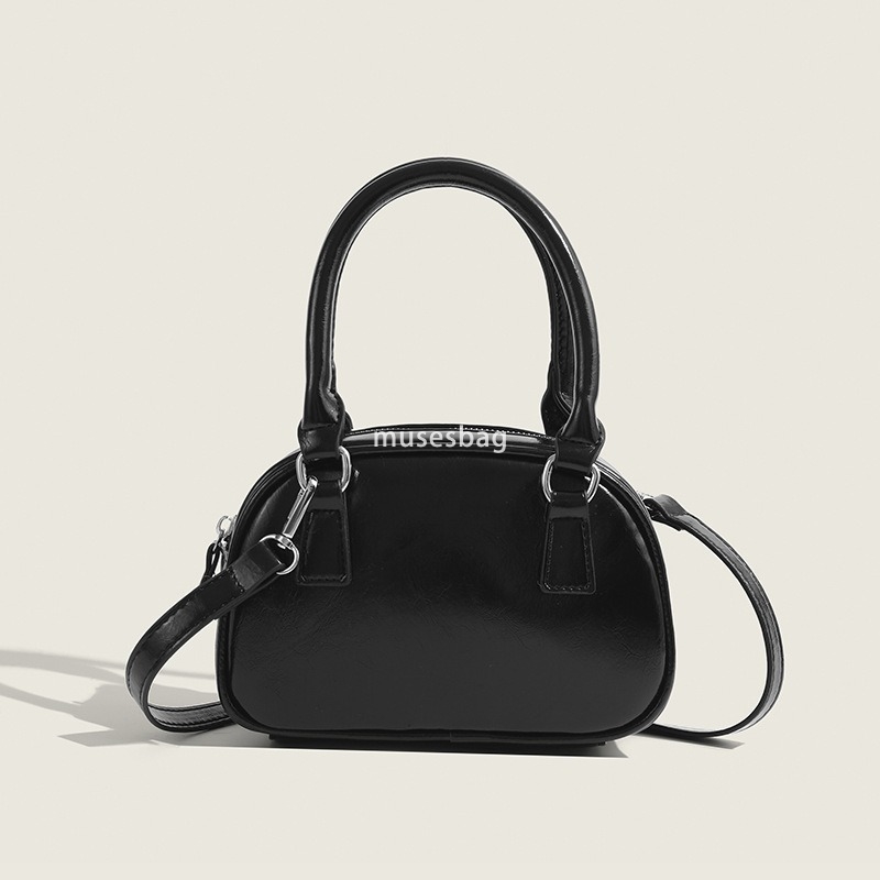 High quality retro handbag autumn and winter women's new trend Korean handbag bowling bag versatile crossbody bag small square bag