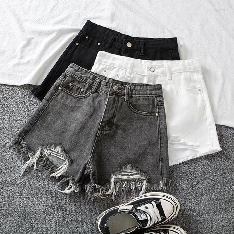 Denim Shorts For Women, Streetwear Wide Leg Jeans