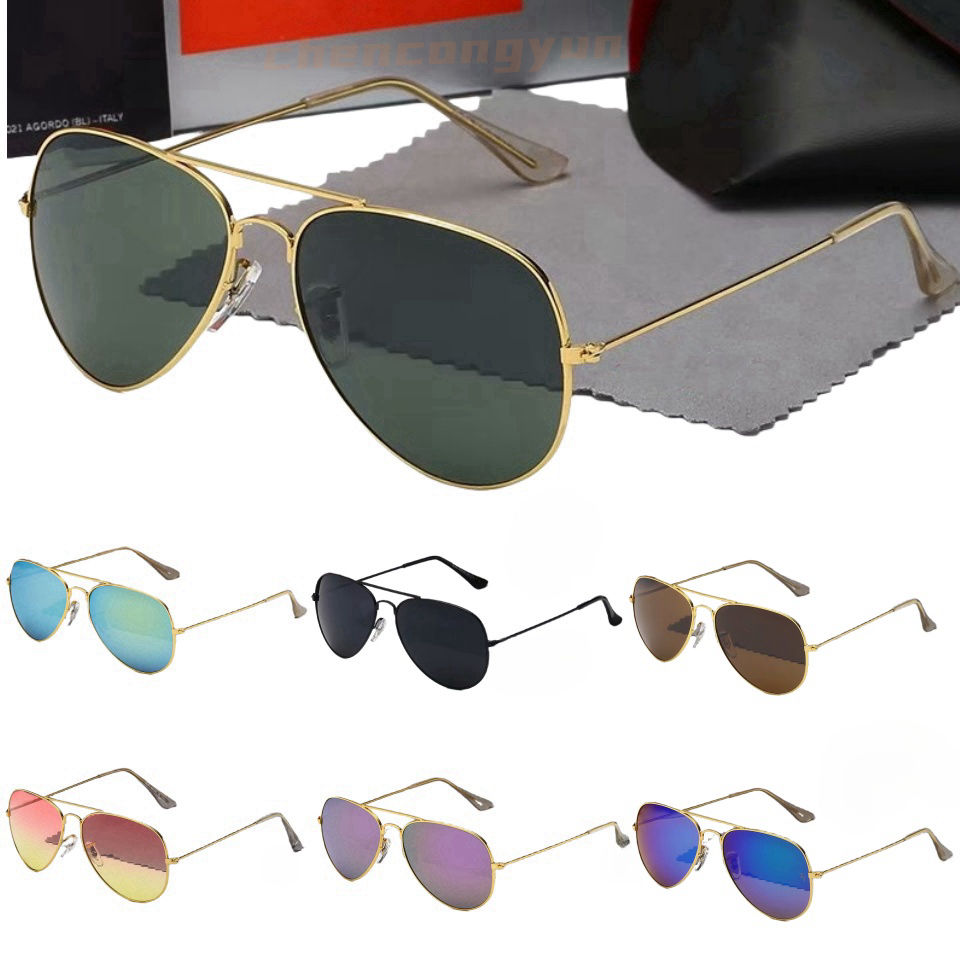 Classic Retro Designer Men women Polarized Sunglasses Adumbral Goggle UV400 Eyewear Classiceyeglasses Male Sun Glasses Metal Frame With Box