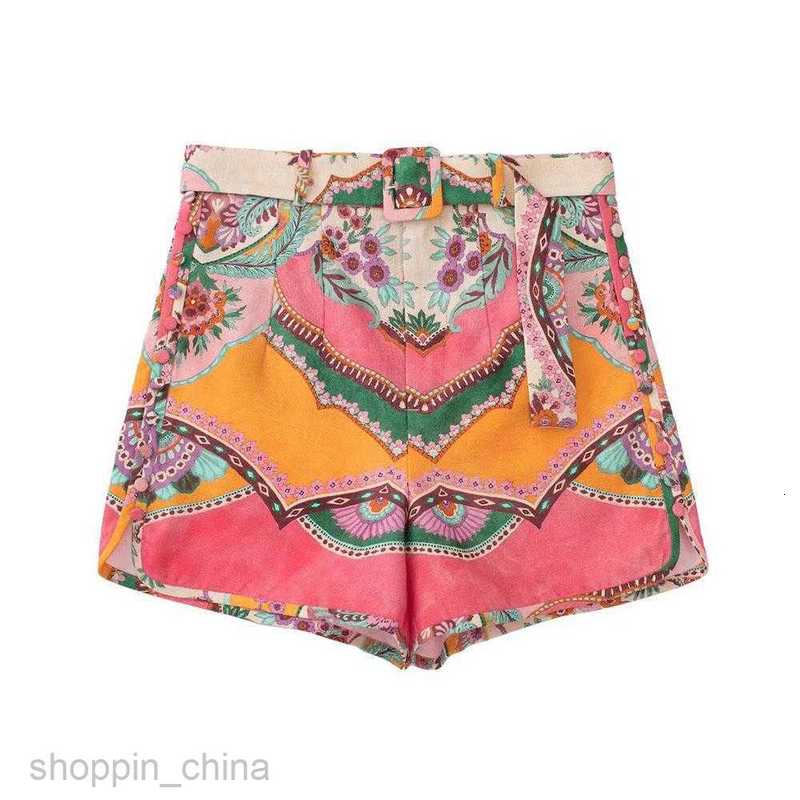 Women's Tracksuits Women's pants elegant button printed long sleeved shirt waisted shorts and wide leg pants Sets