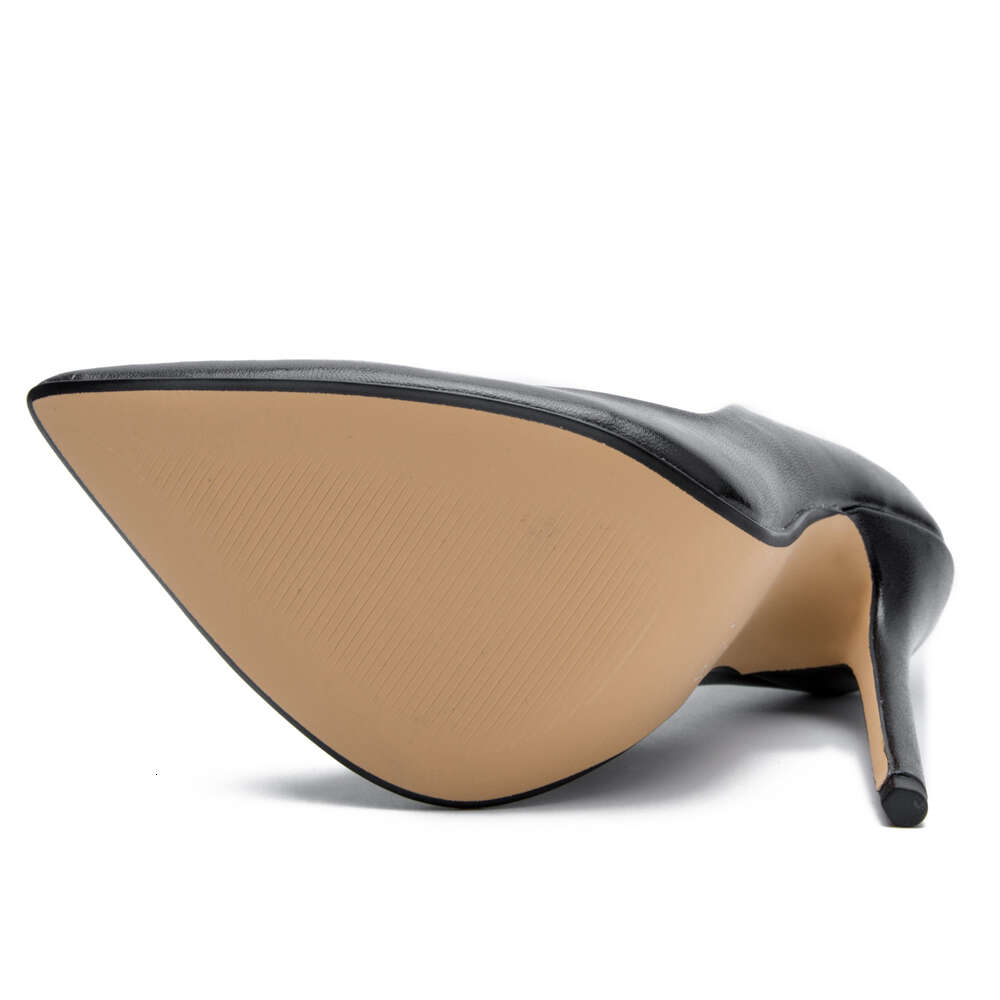 Fashion High Heels Sexy Pumps Shoes Women Large Size Black Stiletto Heel Matte Leather Office Party Dance Shoe Ladies Hey Si Mey