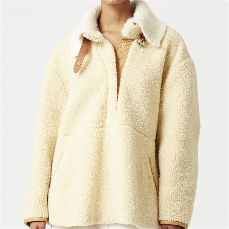 Womens Jackets Women Warm Coat Long Sleeve Turndown Collar Cardigan Allmatch Ladies Jacket 220901