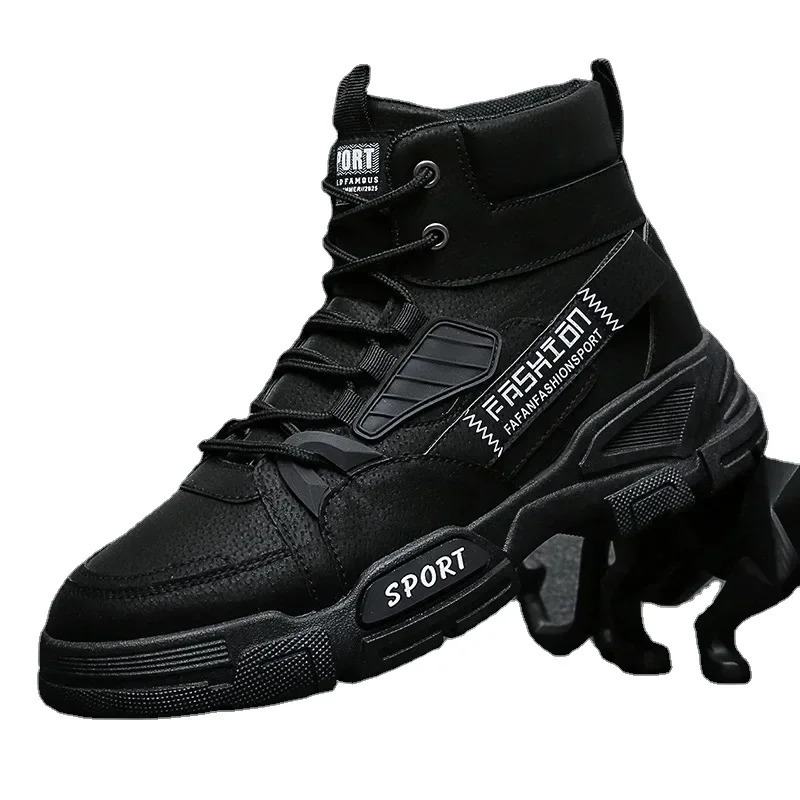 Men Boots Ankle Autumn Outdoor Military Booties Winter Comfort High Top Shoes for Platform Work Botas Hombre 240613 250228