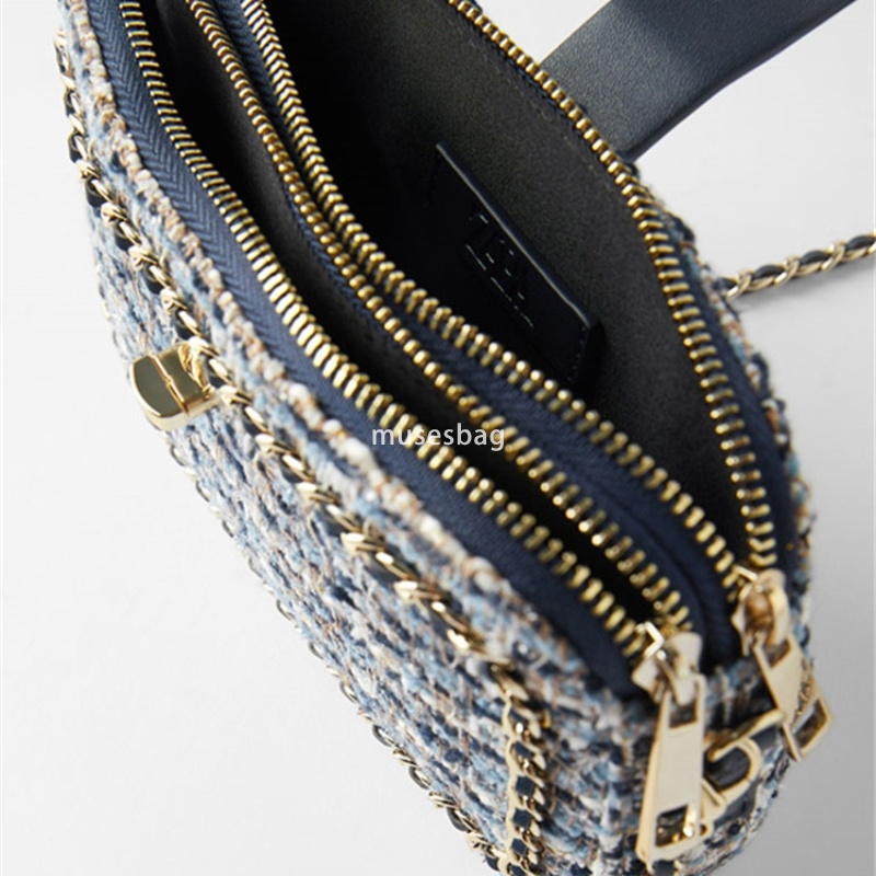Designer women's high-quality fashionable splicing soft cloth classic retro shoulder crossbody bag chain small square bag versatile small fragran