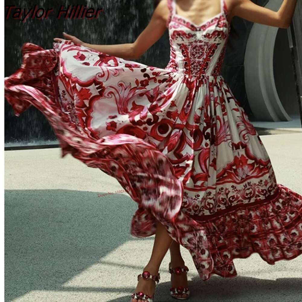 heels sandals Summer New designer shoes Bohemia Rhinestone Thick Heel Sandals Fashion Open Toe Print Gemstone Buckle Strap Dress High Heels Ladies 6Cm