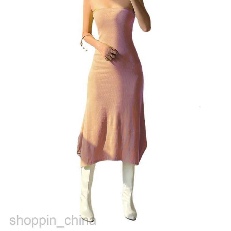 Basic Casual Women Dresses Summer New Solid Color Pullover Sleeveless Waist Wrapped Hip Casual Women's Dress