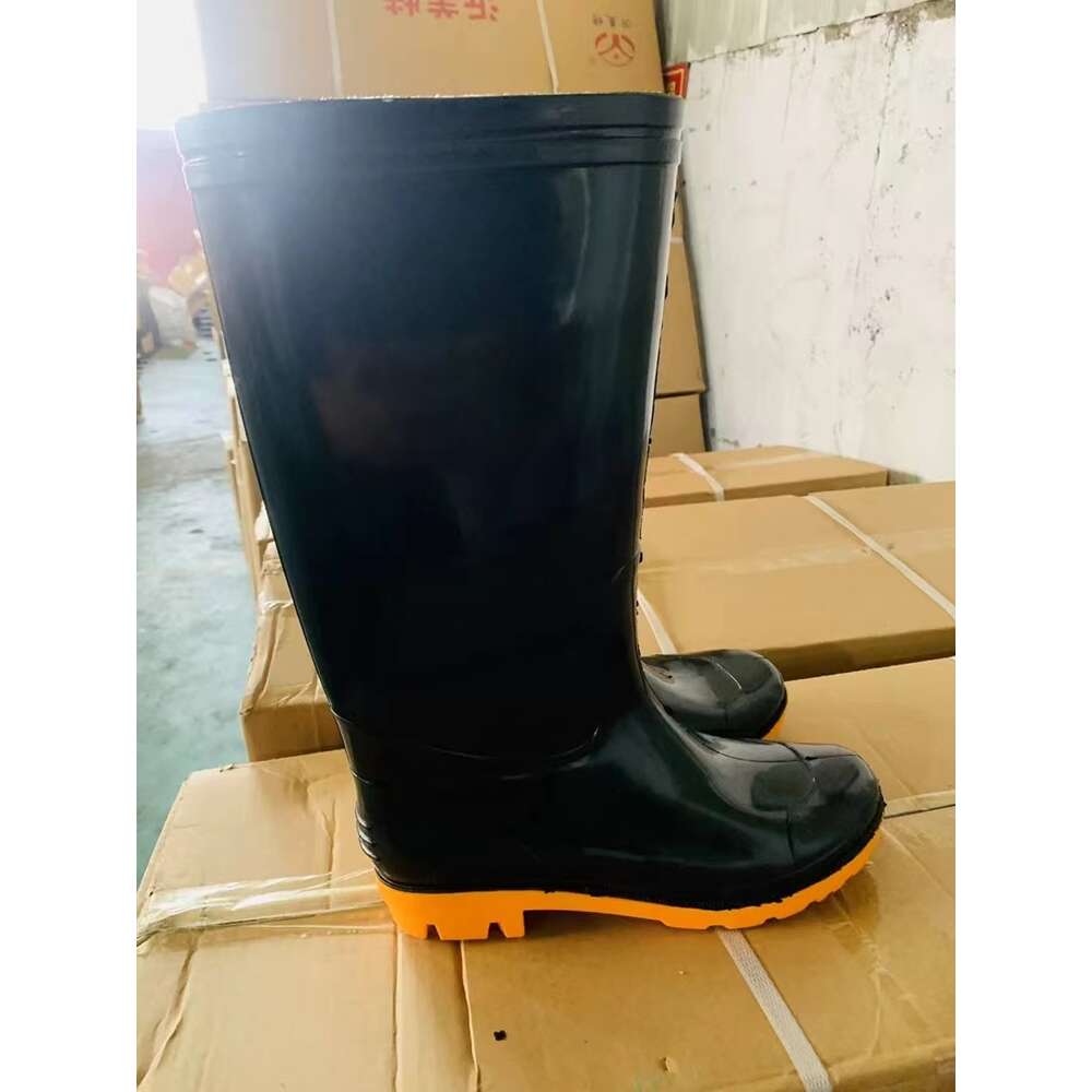 Rain impact puncture medium high boots, steel head plates, oil resistant, acid and alkali resistant
