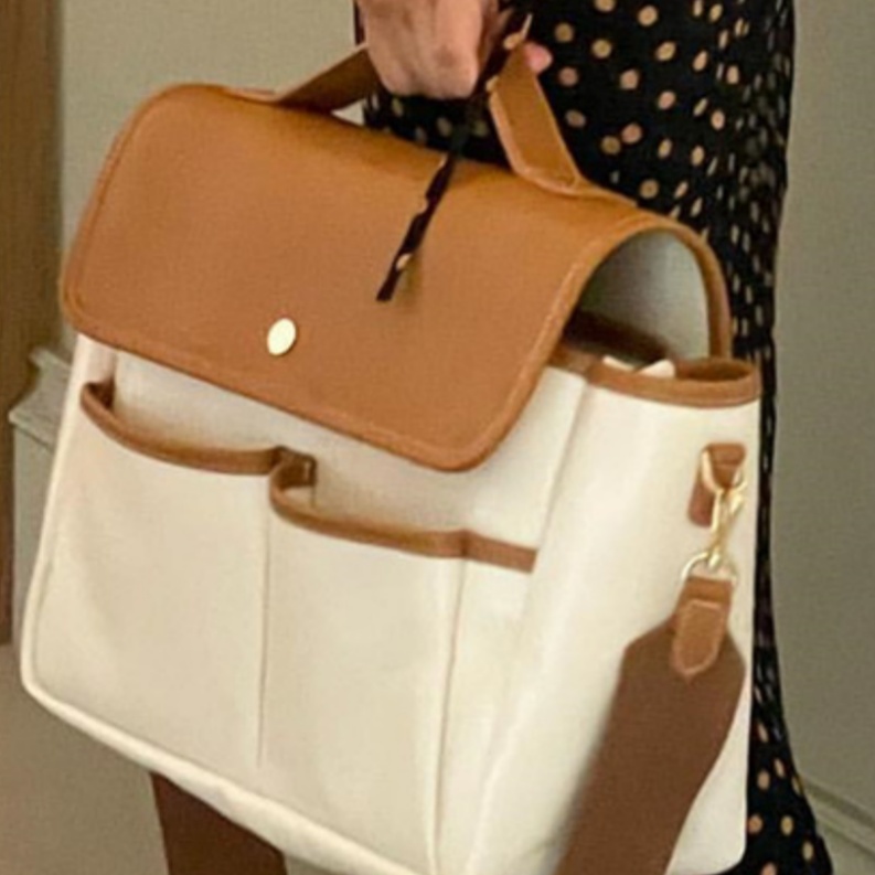 Korean Instagram Mommy Bag Large Capacity Multi functional Casual Maternal and Child Bag Colored Outgoing Lightweight Crossbody Mom Bag