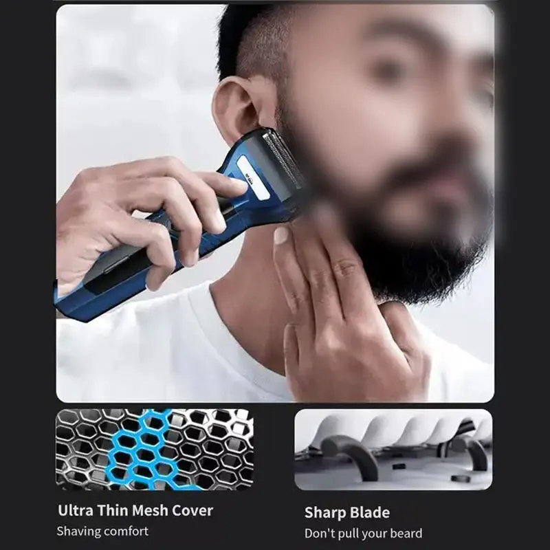 Professional Barber3 in 1 Shaver Nose Beard Shaver Trimmer Multi Functional Beard Shaving Machine Multi Purpose Razor Foe Men