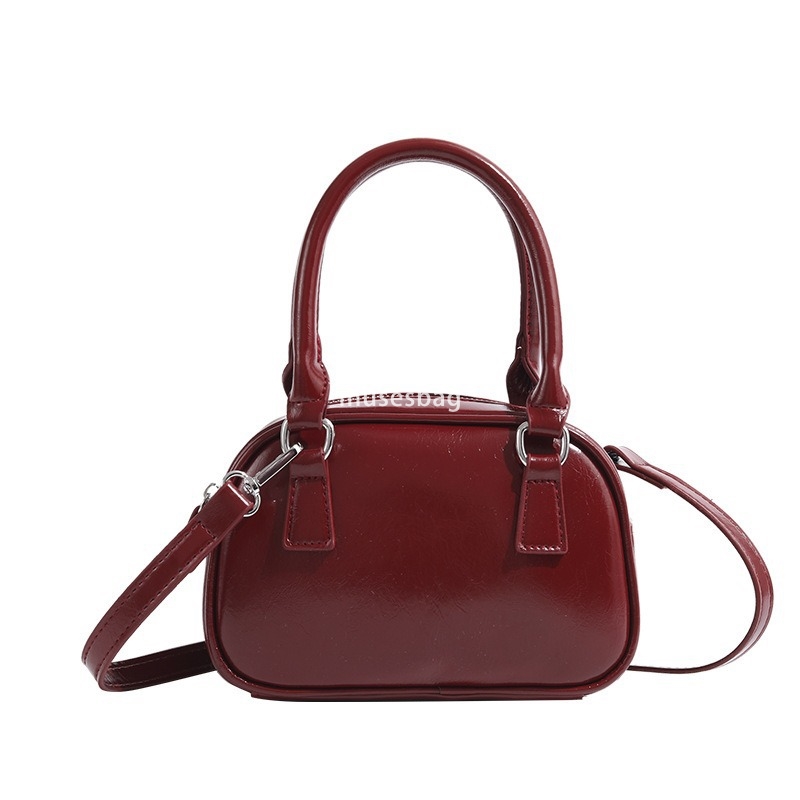 High quality retro handbag autumn and winter women's new trend Korean handbag bowling bag versatile crossbody bag small square bag