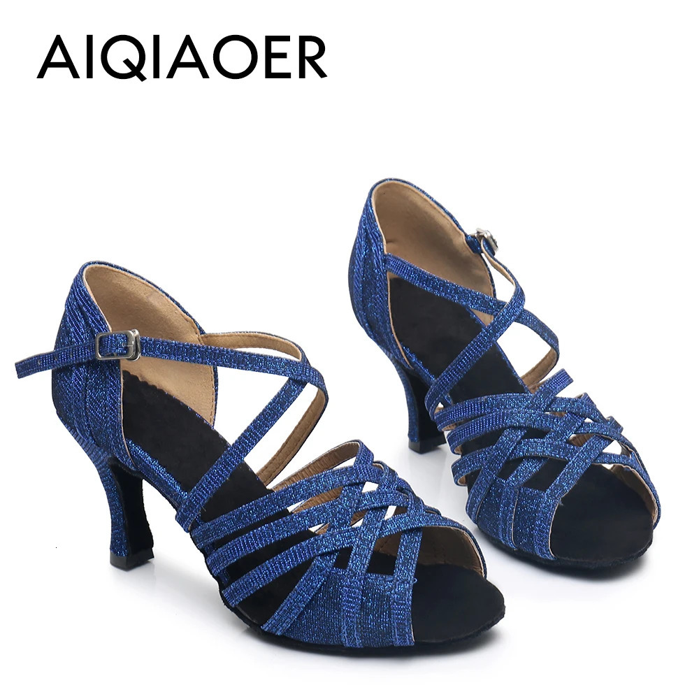 Soft-Soled Square Dance Shoes for Adults Female Latin Dance Shoes Ballroom Dancing Shoes Summer Sandals 240614