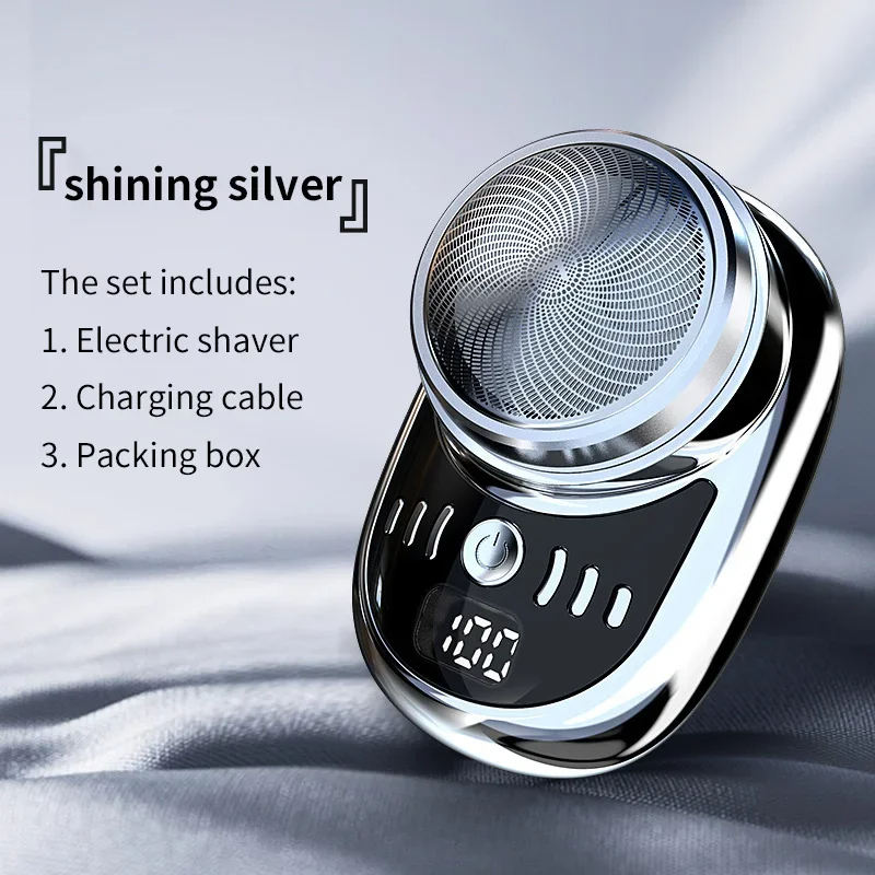 Electric Shaver Portable Razor Man Travel Attire Wet And Dry USB Rechargeable Shaver Charging Mini Shaving Machine for Men