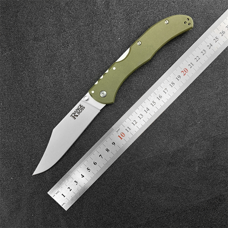 Newest 20KR7 Range Foding Knife 4 Stonewashed Cip Point Bade OD Green GFN Handes Outdoor Tacticas Sef Defense Hunting Camping Knive 535 15535 615 3300