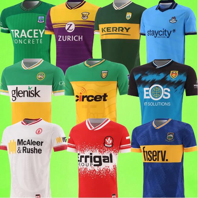 2024 2025 GAA rugby Jerseys Peil Ghaelach Caid Gaelic Football Kerry London Mayo Dublin Tyrone Carlow Derry Mayo Kilkenny Cork Laois Sligo Laois Clare Antrim shirt