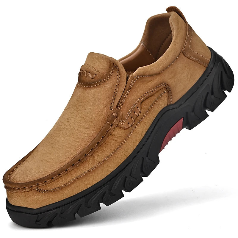 Genuine leather mens shoes breathable mens shoes casual shoes comfortable mens shoes fashionable soft outdoor 240612