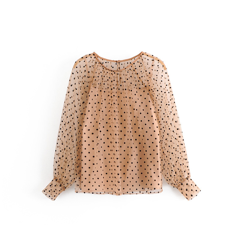 Arrival Women Sets Polka Dot Print Mesh Perspective Hellow Out T-shirts Solid Camis Tops Fashion 2Pc/Set Feminine Streetwear 210520