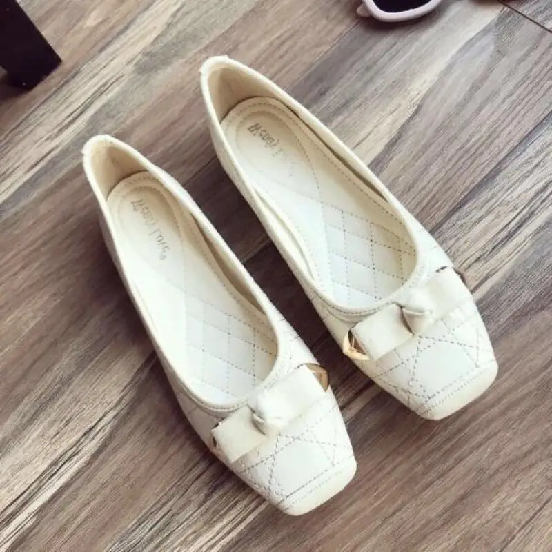 Blue Flat Regular Leather Casual Square Womens Shoes Womens Summer Shoes White Pink Logo Wholesale A 240612