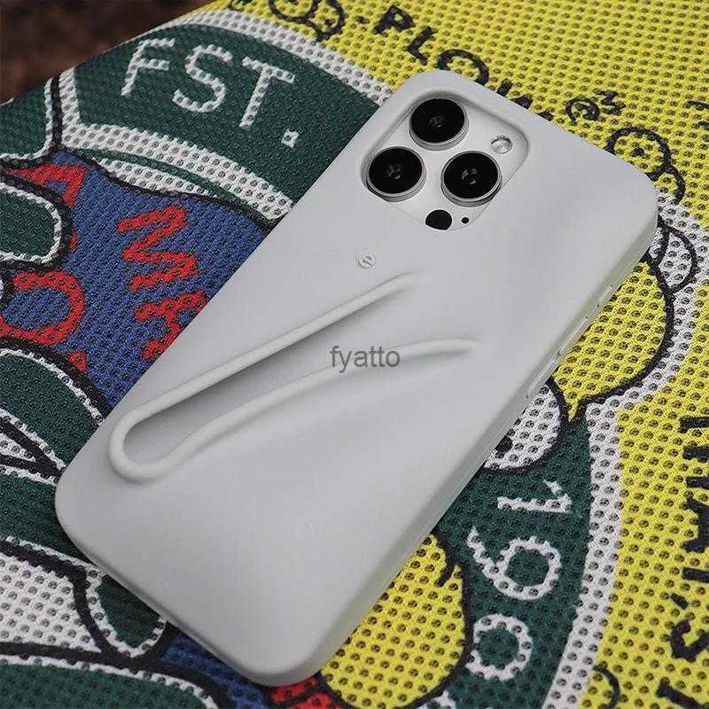 Cell Phone Cases Fashion lipstick makeup soft silicone phone case suitable for Iphone13 14 15 Pro maximum portable lip gloss holder cover H240614