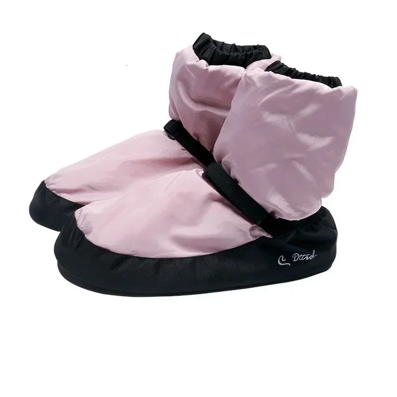 2024 Elasta Bootie Ballet Warm up Womens Ballet Pointe Dance Shoes Womens Down Boots Womens Colorful Purple Blak 240614