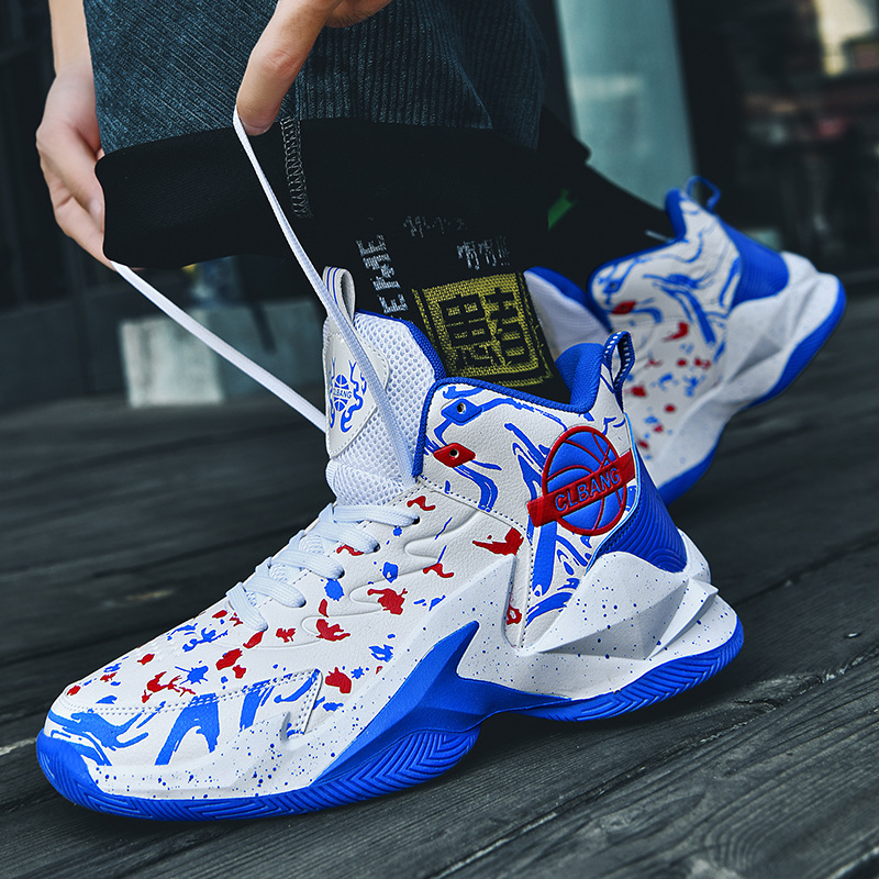 New basketball shoes for men summer teenagers students free shipping sports shoes outdoor leisure running shoes fashionable and versatile breathable
