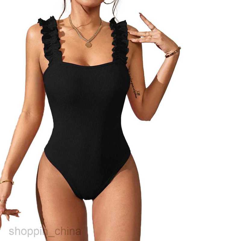 Women's Jumpsuits Rompers Women's new knitted camisole top, solid color sexy inner layer and outer sleeveless jumpsuit