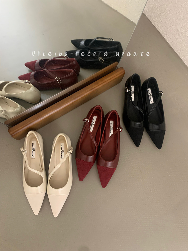 Women's Shoes New Design Flat Heel Gentle Style Vintage Style Minimalist Style Triple Brown Free shipping