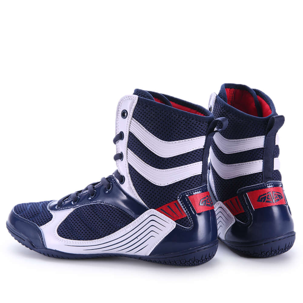 New Design Professional Combat Fiess Bodybuilding Boots Custom High Top Boxing Shoes