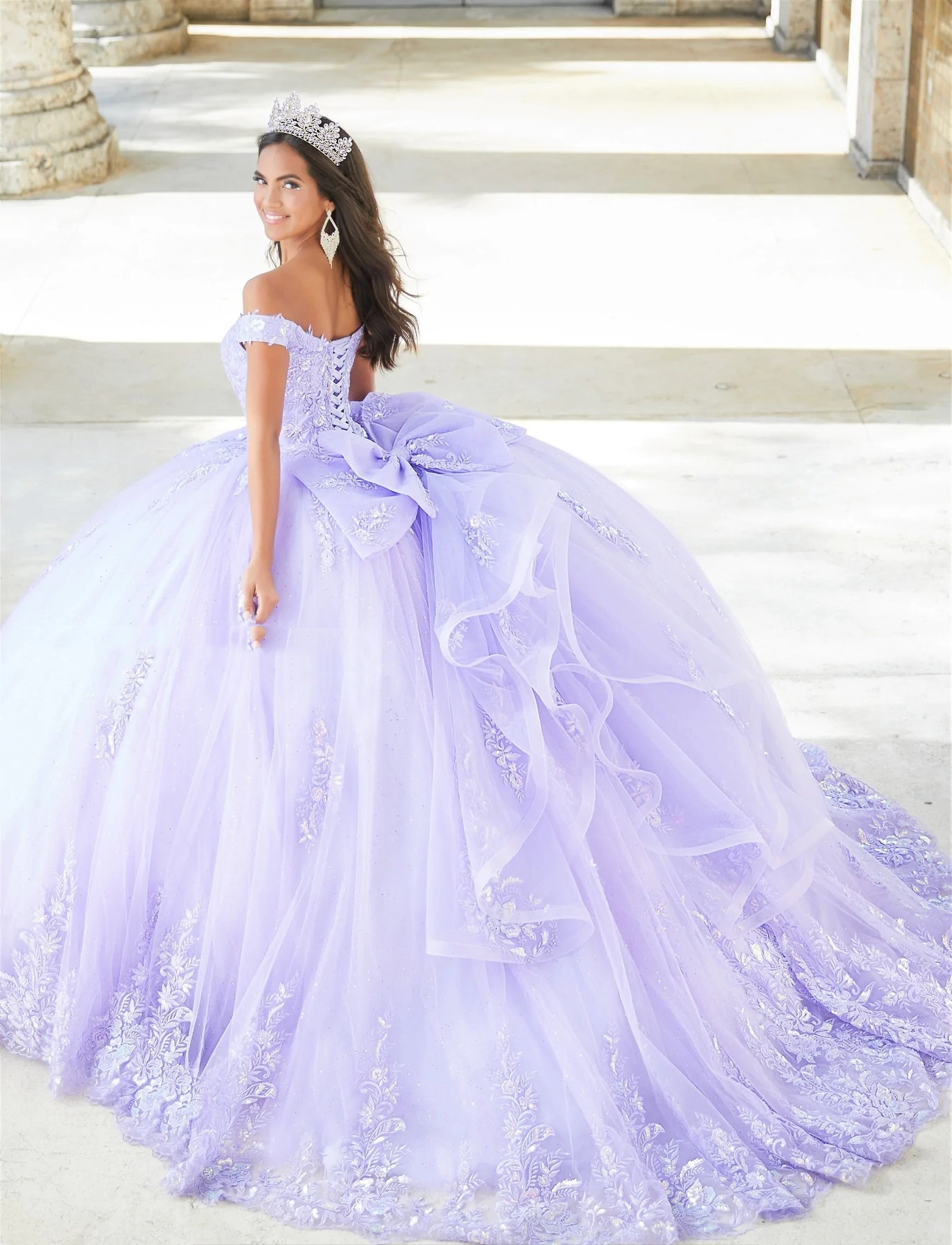 Mexican Quinceanera Dresses Ball Gown Off The Shoulder Appliques Lace Puffy Charro Sweet 16 Dresses 15 Anos