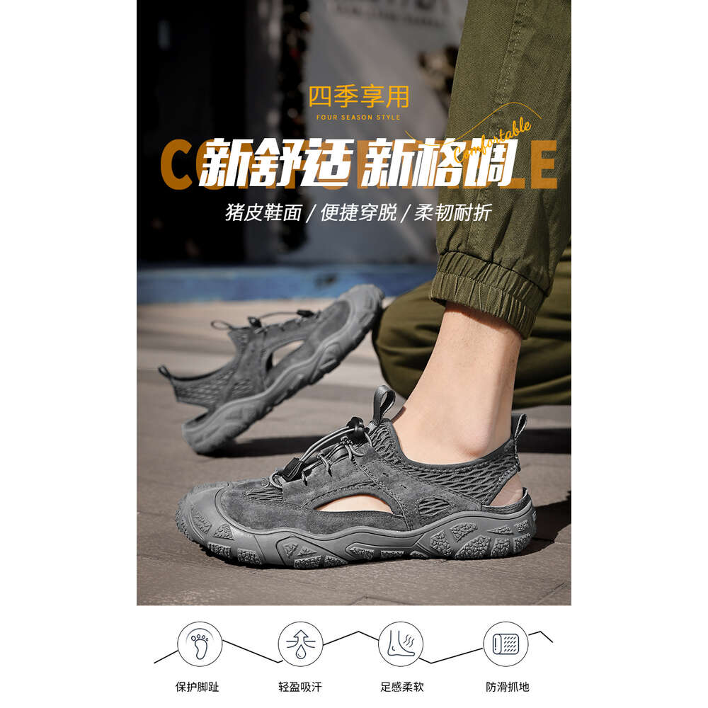 Taihao 8877 Large Outdoor Mountaineering Mesh Sandals 38-46