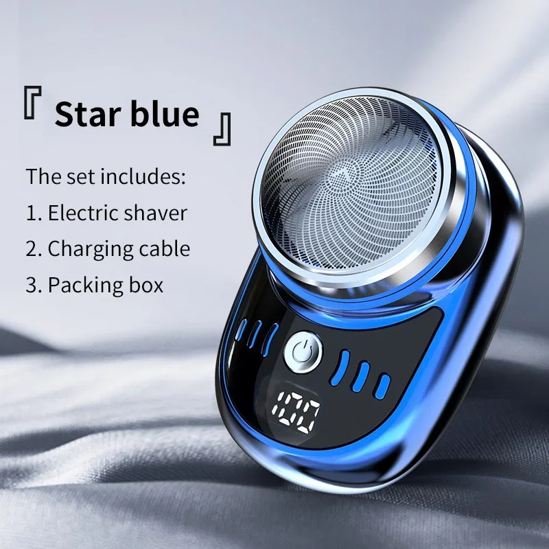 Electric Shaver Portable Razor Man Travel Attire Wet And Dry USB Rechargeable Shaver Charging Mini Shaving Machine for Men