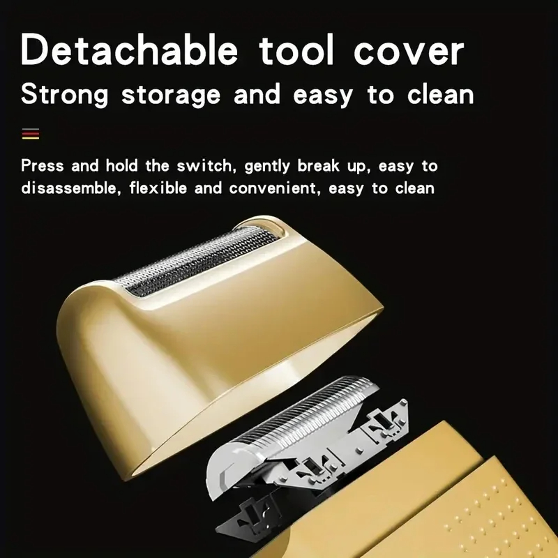 1pc mens exclusive electric reciprocating shaver washable shaver head portable charging design