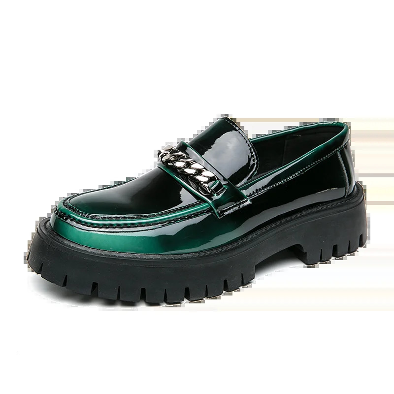 New Leather Men Casual Shoes Fashion Thick Bottom Loafers Classic Slip-on High Quality Business Oxford Shoes Mocassins 240614