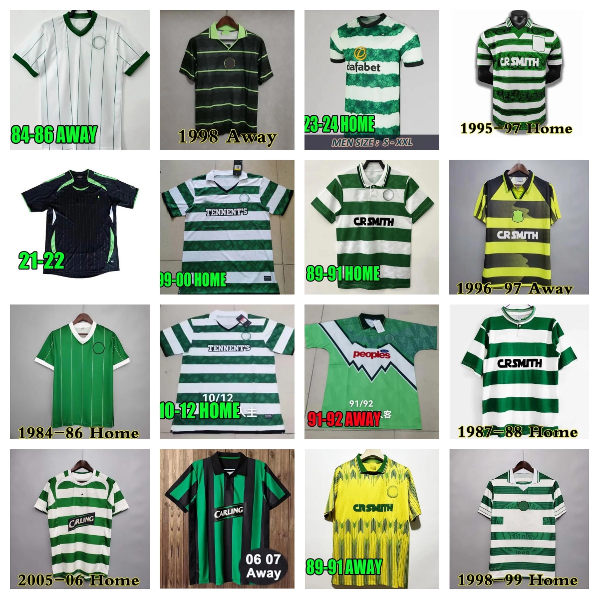23 24 25 retro Celtic LARSSON MCGREGOR Soccer Jerseys KYOGO NAKAMURA FORREST Home Away 82 84 85 86 87 89 91 92 93 95 97 1998 99 00 goalkeeper Men Football Shirts