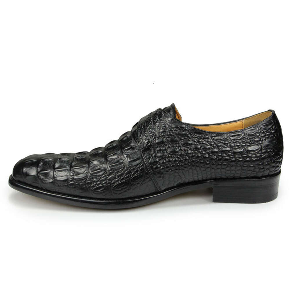 Crocodile Pattern Formal Leather Shoes Monk Strap Oxford Mens Italy Style Loafers Sapato Social Mascuo atilla 241111