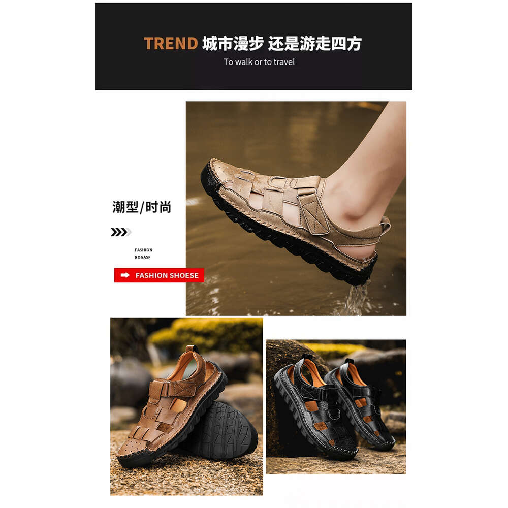 Taihao 6077 Handsewn Breathable Casual Sandals 38-48 Sport Size P73