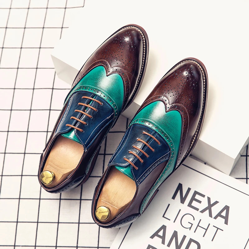 High Quality Business Leather Mens Casual Dress Classic Italian Formal Oxford Elegant Men Office Shoes 240614