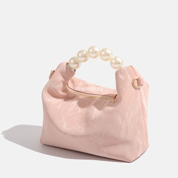 High end design sense bag, high-end sense pearl handbag women's new mini chain single shoulder crossbody small bag mini dumpling bag
