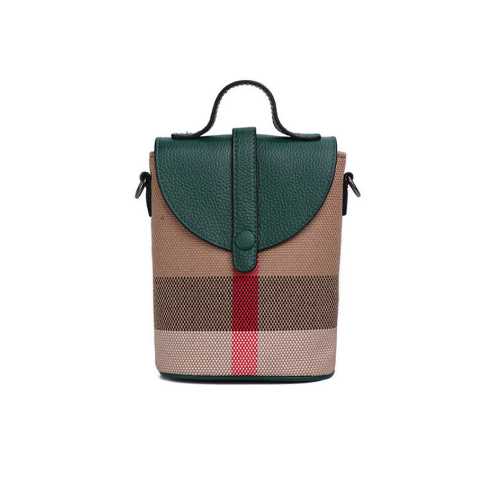 Mini Lattice Canvas Crossbody Ladies Leather Zipper Mobile Phone Fashion Handbag Women Casual Small Shoulder Bag H6.14#59 ddmy 1ba1