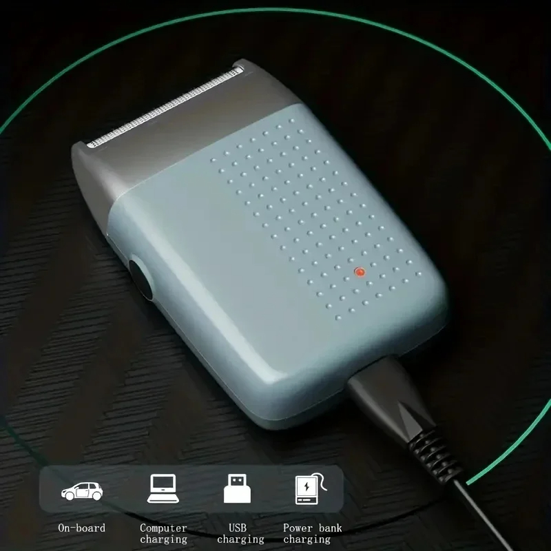 1pc mens exclusive electric reciprocating shaver washable shaver head portable charging design