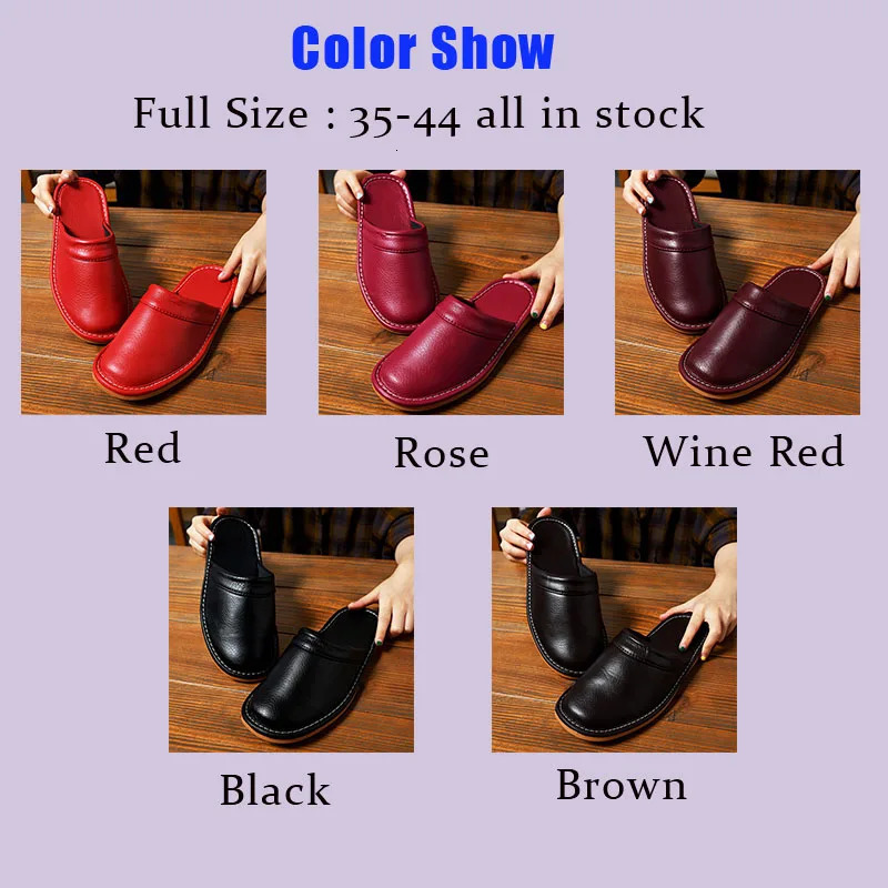 Indoor leather slippers mens affordable home shoes spring flat mule high-quality unisex home slippers 240612