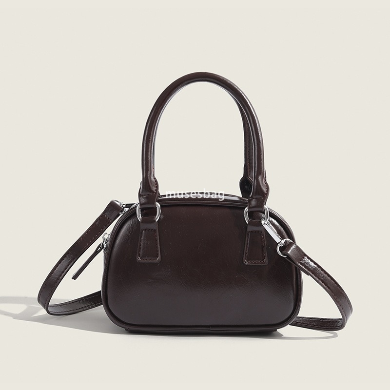 High quality retro handbag autumn and winter women's new trend Korean handbag bowling bag versatile crossbody bag small square bag