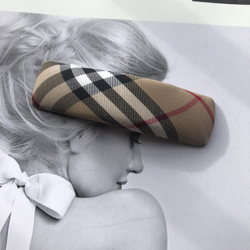 Fashion Letter Plaid Clip Designer Jewelry Women Hairpins Wedding Hairclip Barrettes Hair Accessories Free shipping
