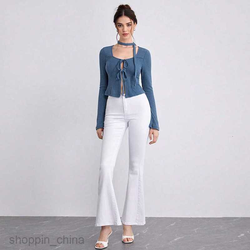 Women's T Shirt Sexy Cardigan Autumn/Winter Women's Lace Hollow Waffle Long sleeved T-shirt Style Top tees tops