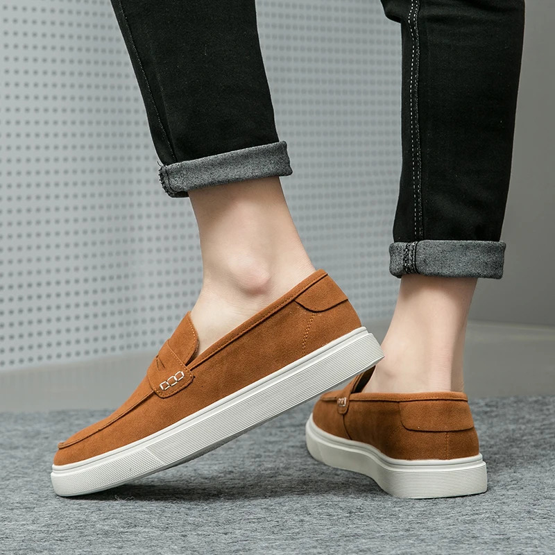 Mens Leather Fashion Outdoor Shoes Arrival in Mens Casual Footwear Selling Mens Sliding Shoes Classic Mens Loafers 240612