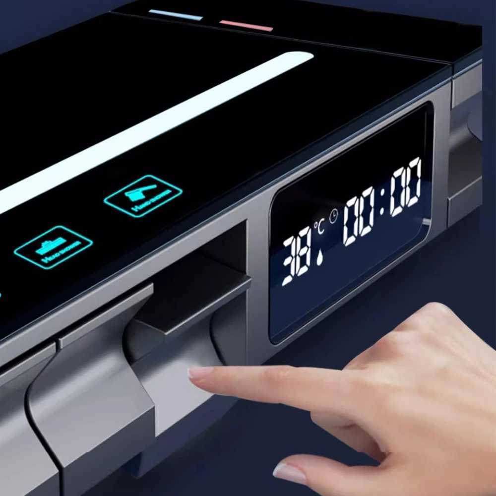 Bathroom Shower Heads Bathroom Shower System Temperature Display With LED Light Shower Set 4 Function Shower Faucet Hot Cold Temperature ControlL24613