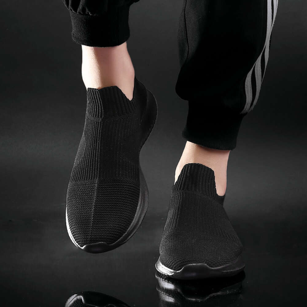 S Running Men Mesh Breathable Platform Lazy Person Sports Hiking Shoes Casual Light Walking Sneakers Loafers Ddmysaturn