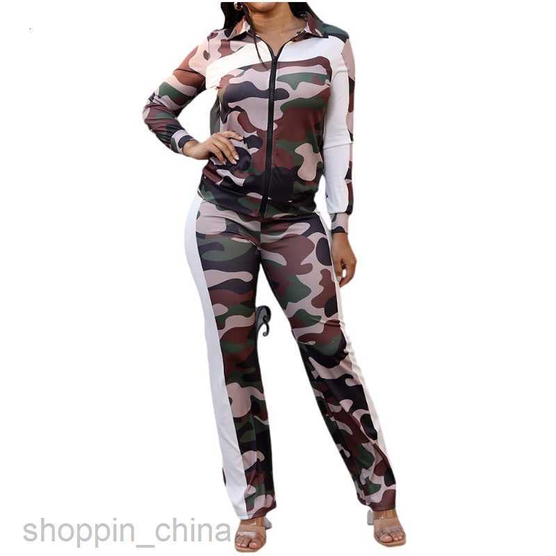 Women's Tracksuits Women's Autumn/Winter New Two Piece Printed Pants Set Sets